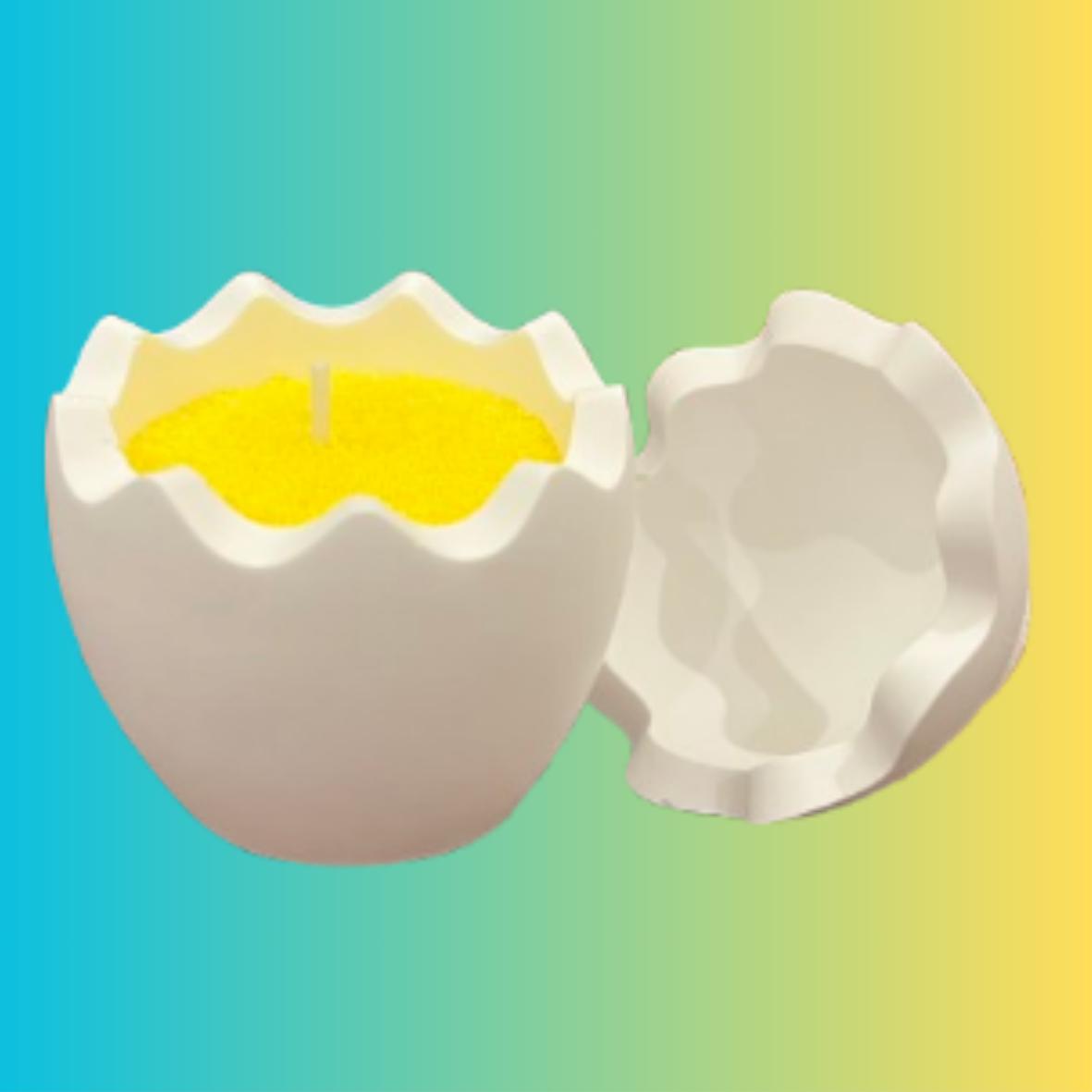 Cracked Egg Sand Candle