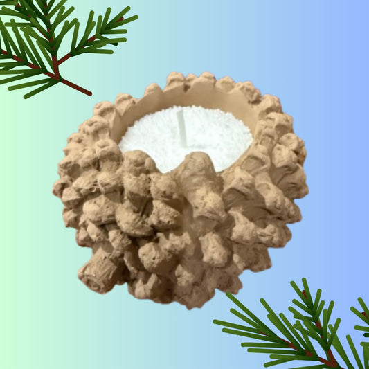 Sand Candle  Pinecone
